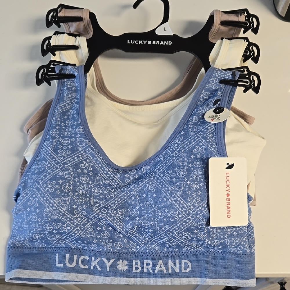 Lucky Brand Blue Bralette